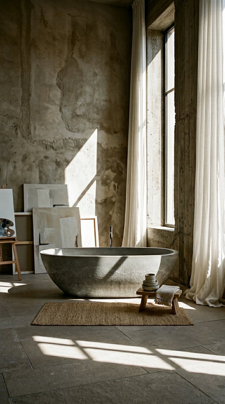 AI product shot of Raw Concrete Design Shop - Product Catalog