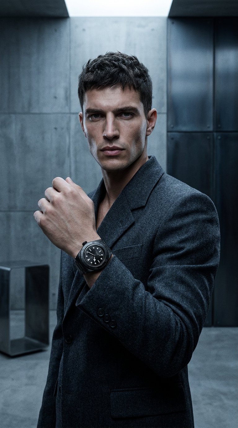 AI product shot of TUDOR Black Bay