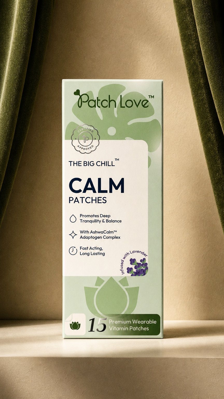 AI product shot of Calm Patch