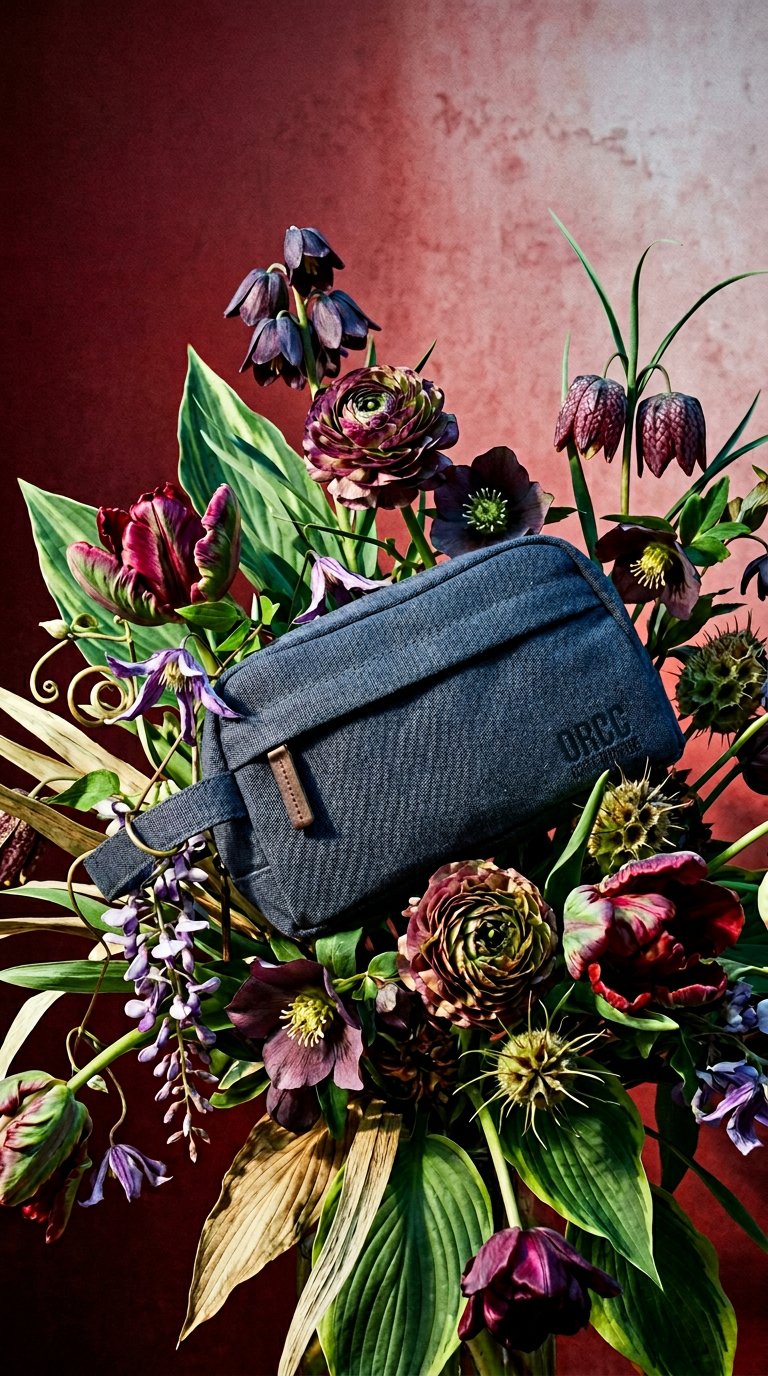 AI product shot of Logo Wash Bag Vintage Navy