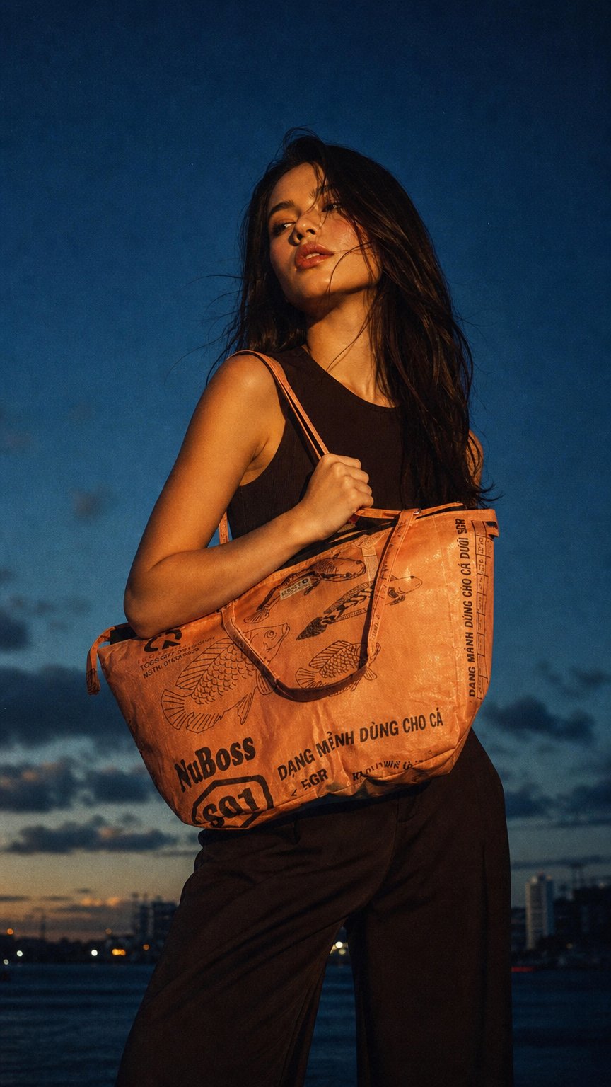 AI product shot of SOULMATE ZIP | Limited edition bag in white