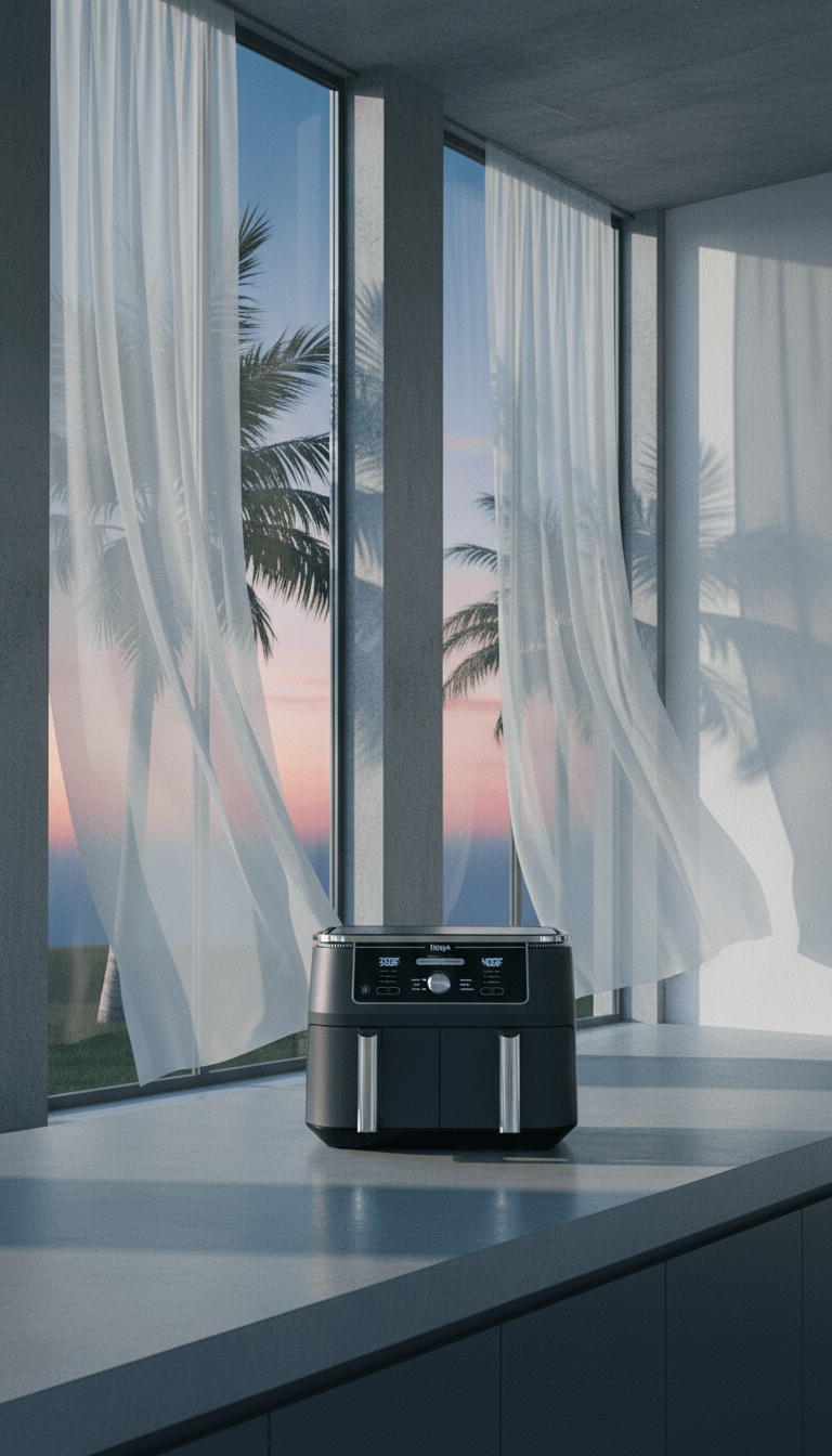 AI product shot of Ninja® Foodi® 6-in-1 XL Air Fryer with 2 Baskets, 10-qt
