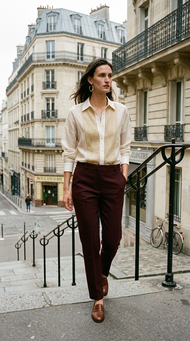 AI product shot of Aria Embroidered Voile Shirt