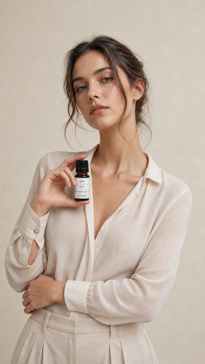 AI product shot of PURE ESSENTIAL OILS