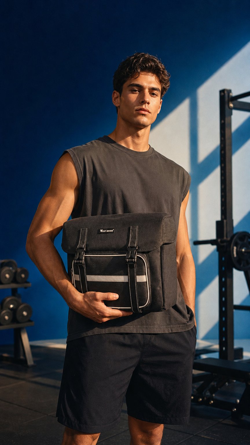 AI product shot of Kingbull Compact E-bike Saddle Bag