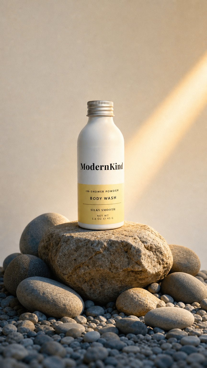 AI product shot of Body Wash Powder Starter Set