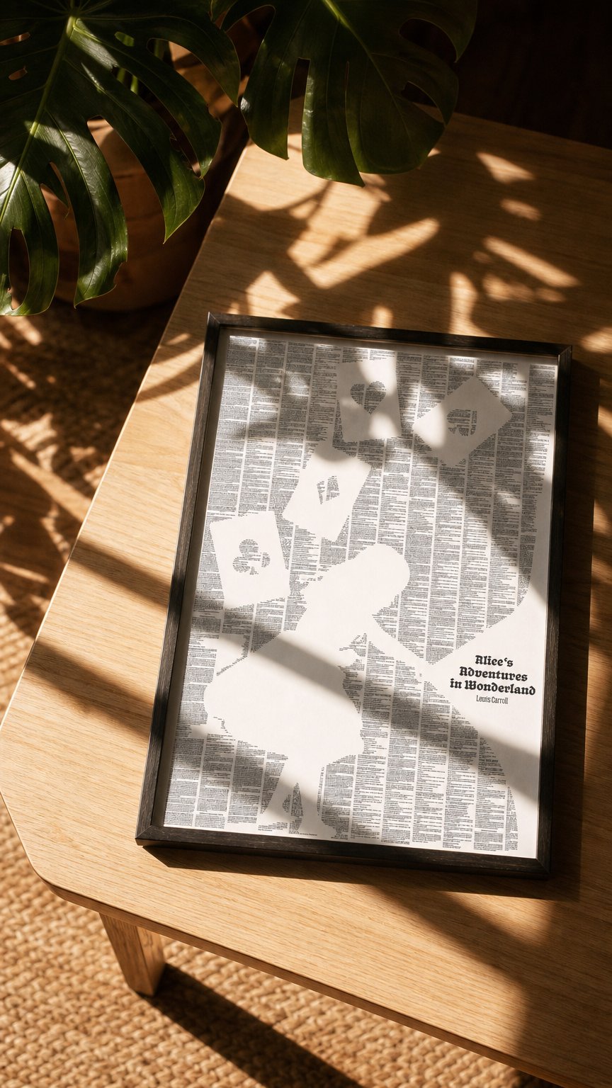 AI product shot of Alice's Adventures in Wonderland