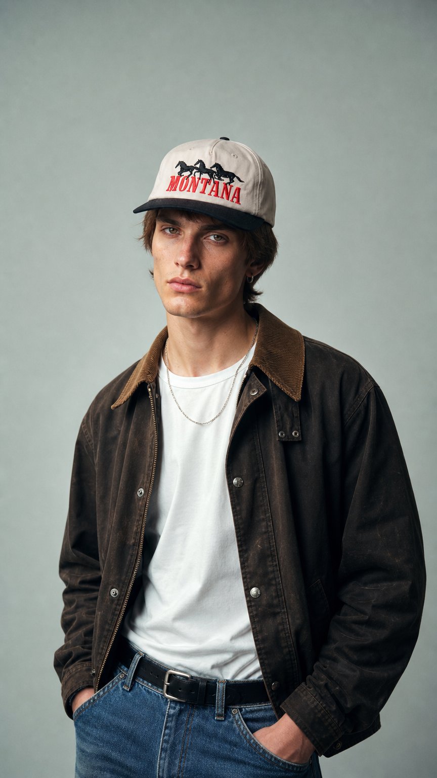 AI product shot of Herd Cap - Bone/Black