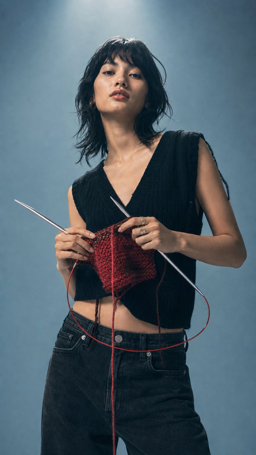 AI product shot of Addi Premium Lace Fixed Circular Needles