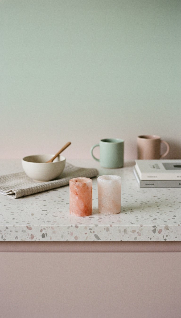 AI product shot of Pure Himalayan Pink Salt Shot Glasses (One/Set of 2)