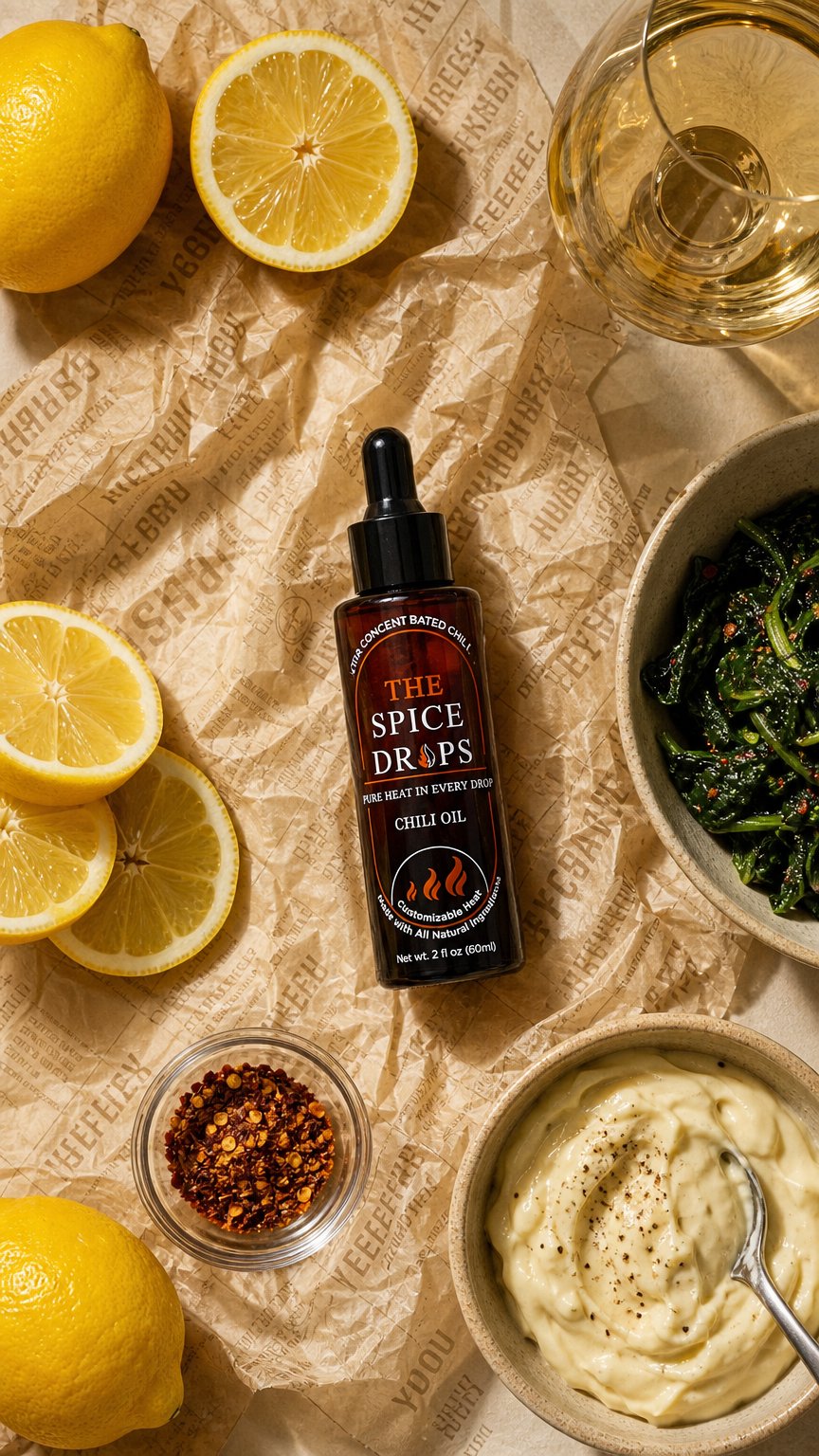 AI product shot of The Spice Drops