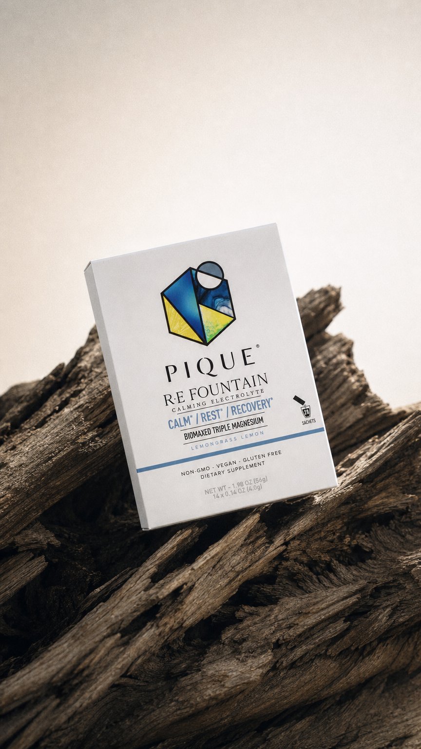 AI product shot of R•E Fountain | Calming Electrolyte