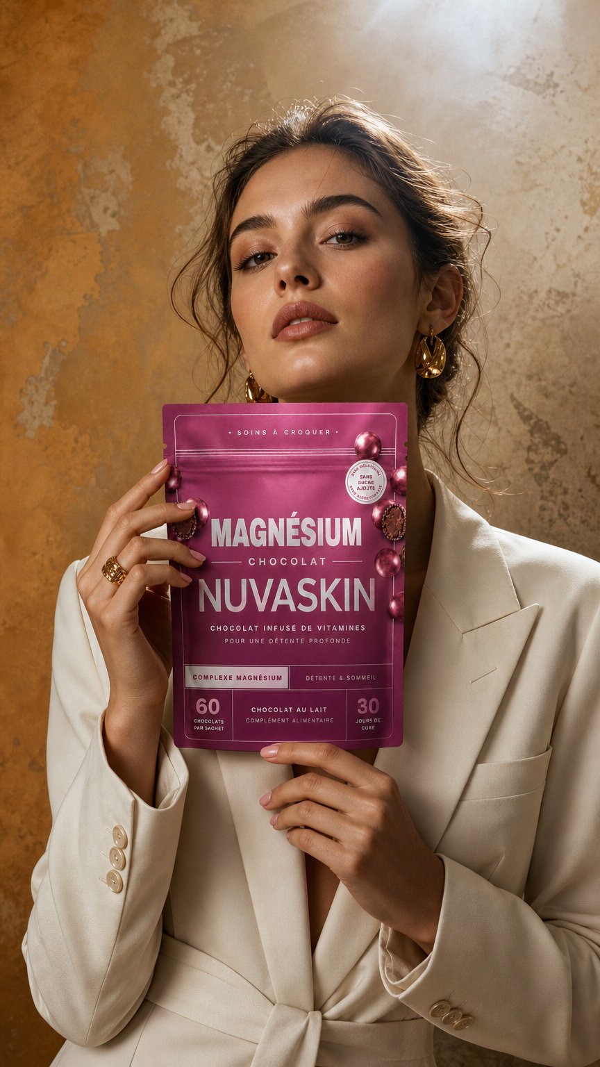 AI product shot of Magnésium Chocolat