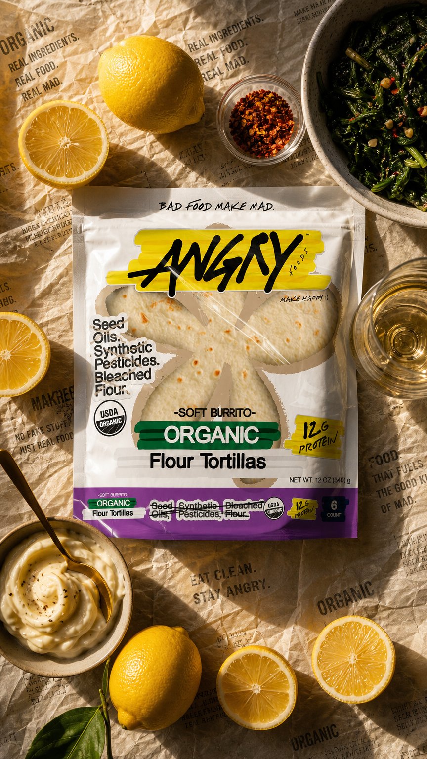 AI product shot of Tortillas
