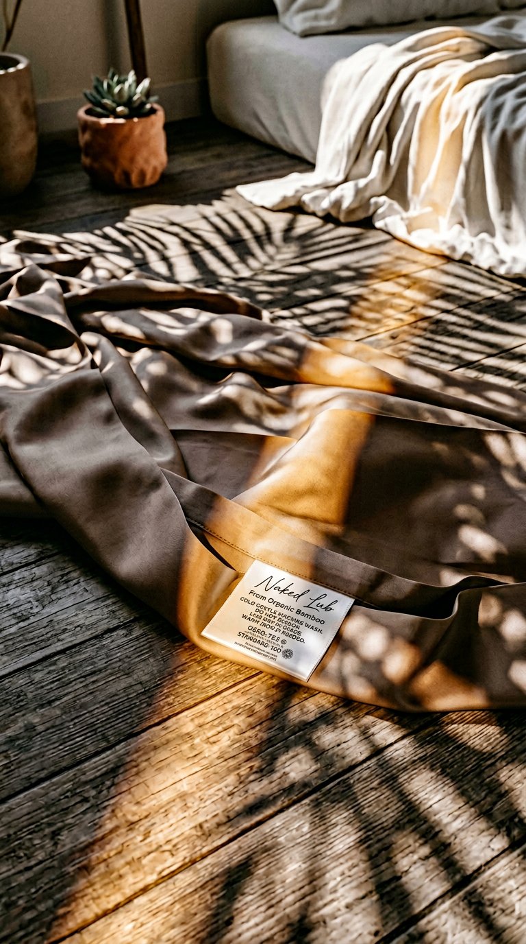 AI product shot of Bamboo Flat Sheet