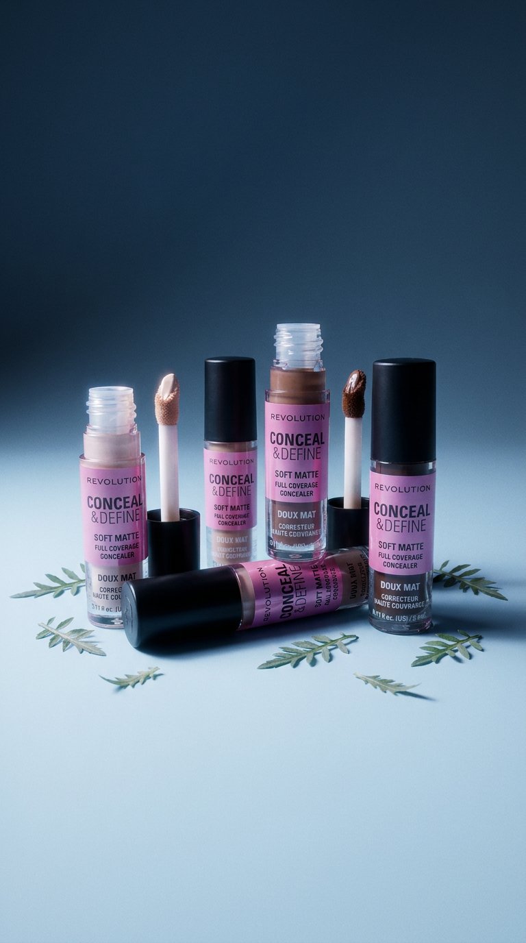 AI product shot of Revolution Conceal & Define Full Coverage Concealer