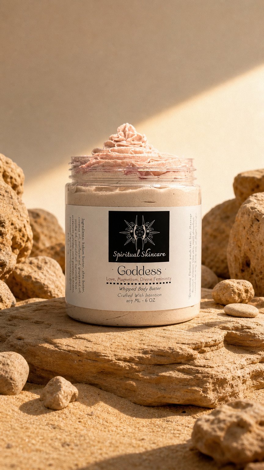 AI product shot of Goddess Body Butter