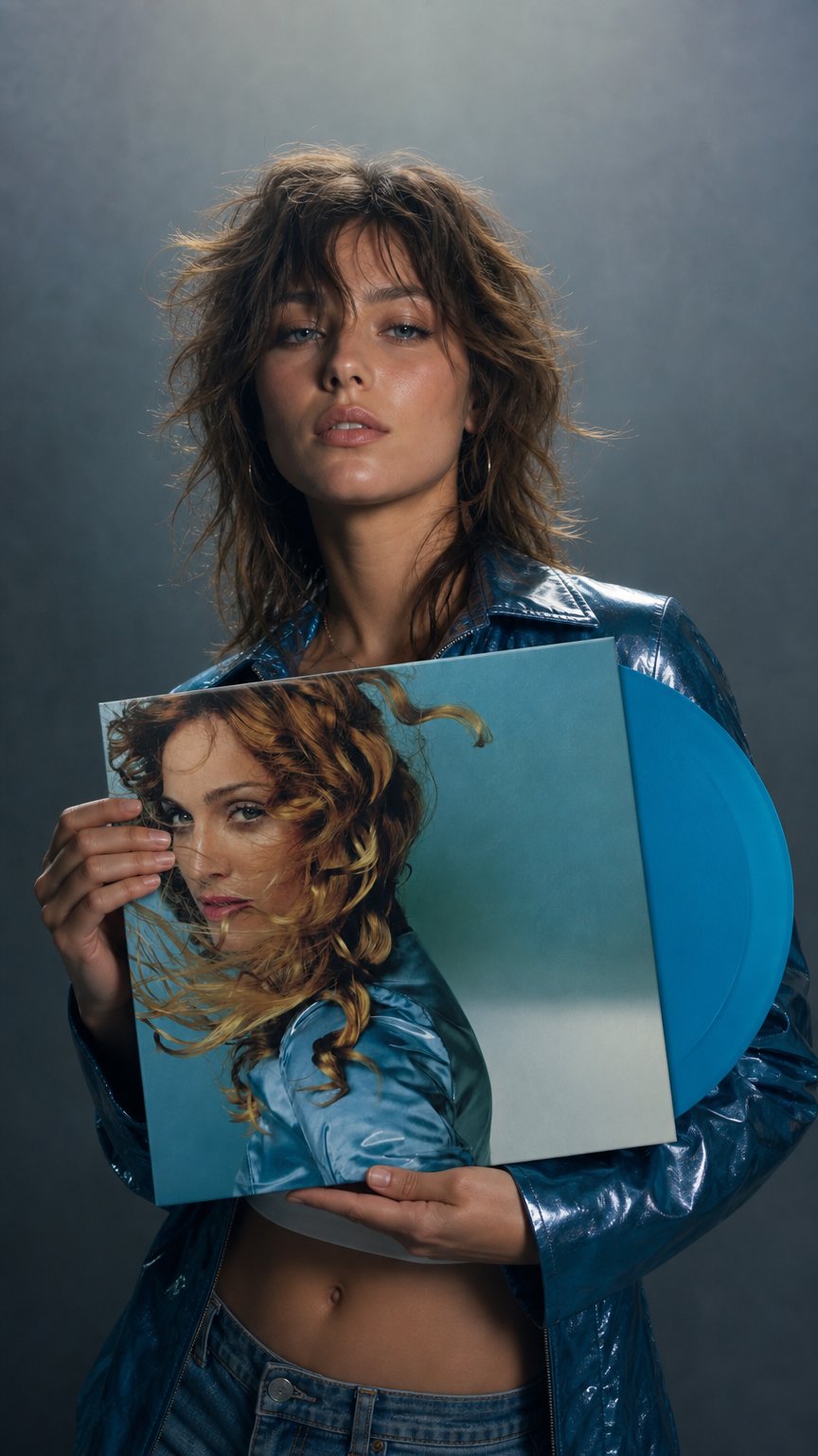 AI product shot of Ray Of Light Blue 2LP (2026 LTD Repress)