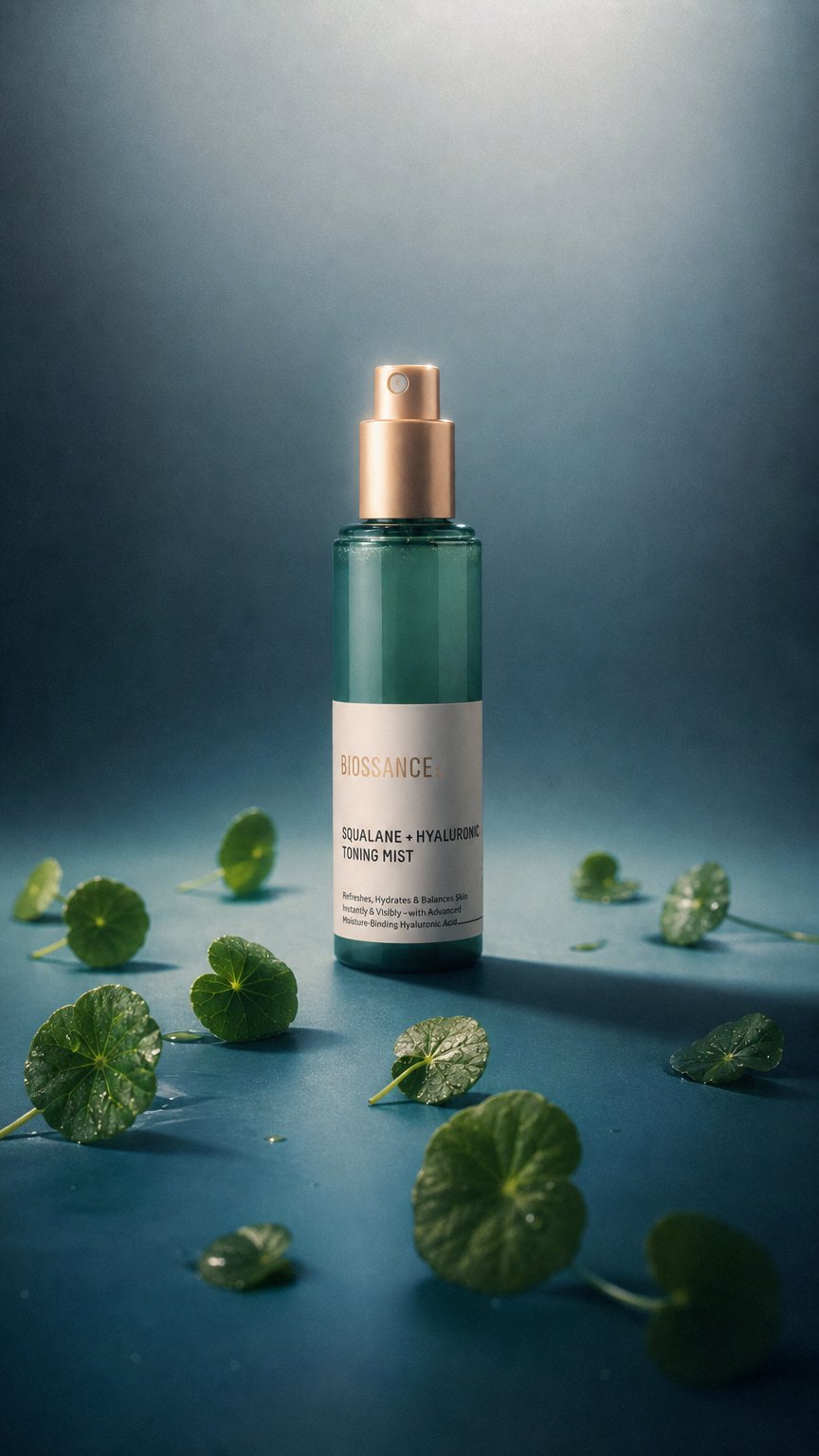 AI product shot of Squalane + Hyaluronic Toning Mist