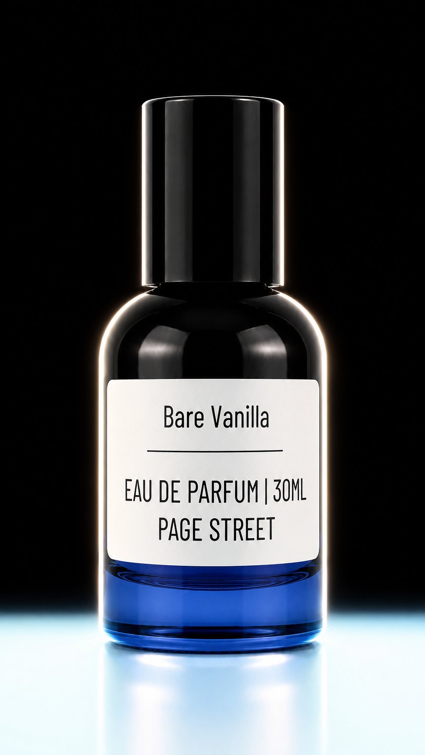 AI product shot of BARE VANILLA