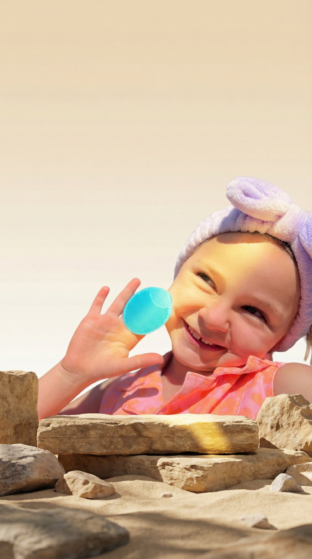 AI product shot of NORA LUVS Face Buffer