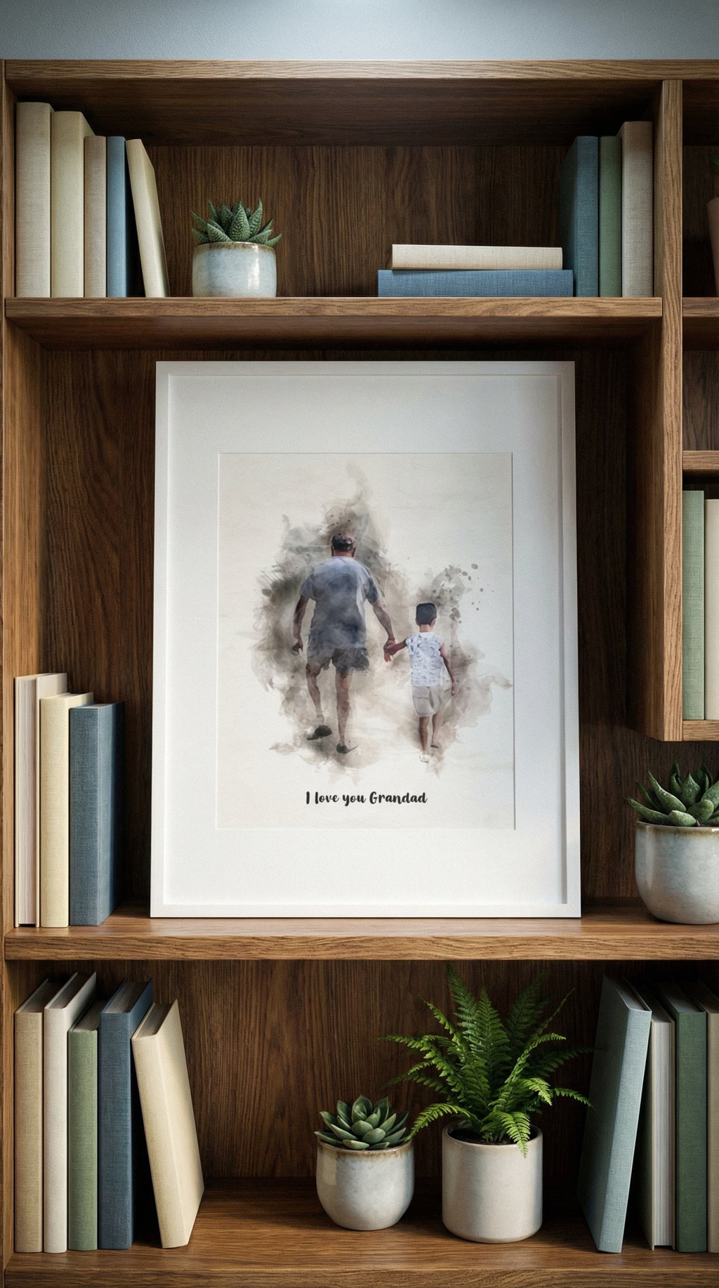 AI product shot of Watercolour Wedding Portrait – Custom Couple Painting from Photo