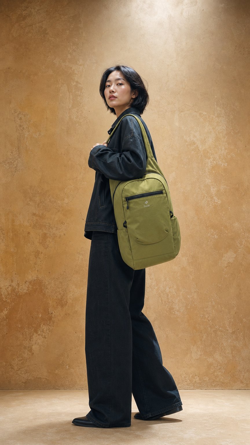 AI product shot of Denim Hobo Bag (Navy)