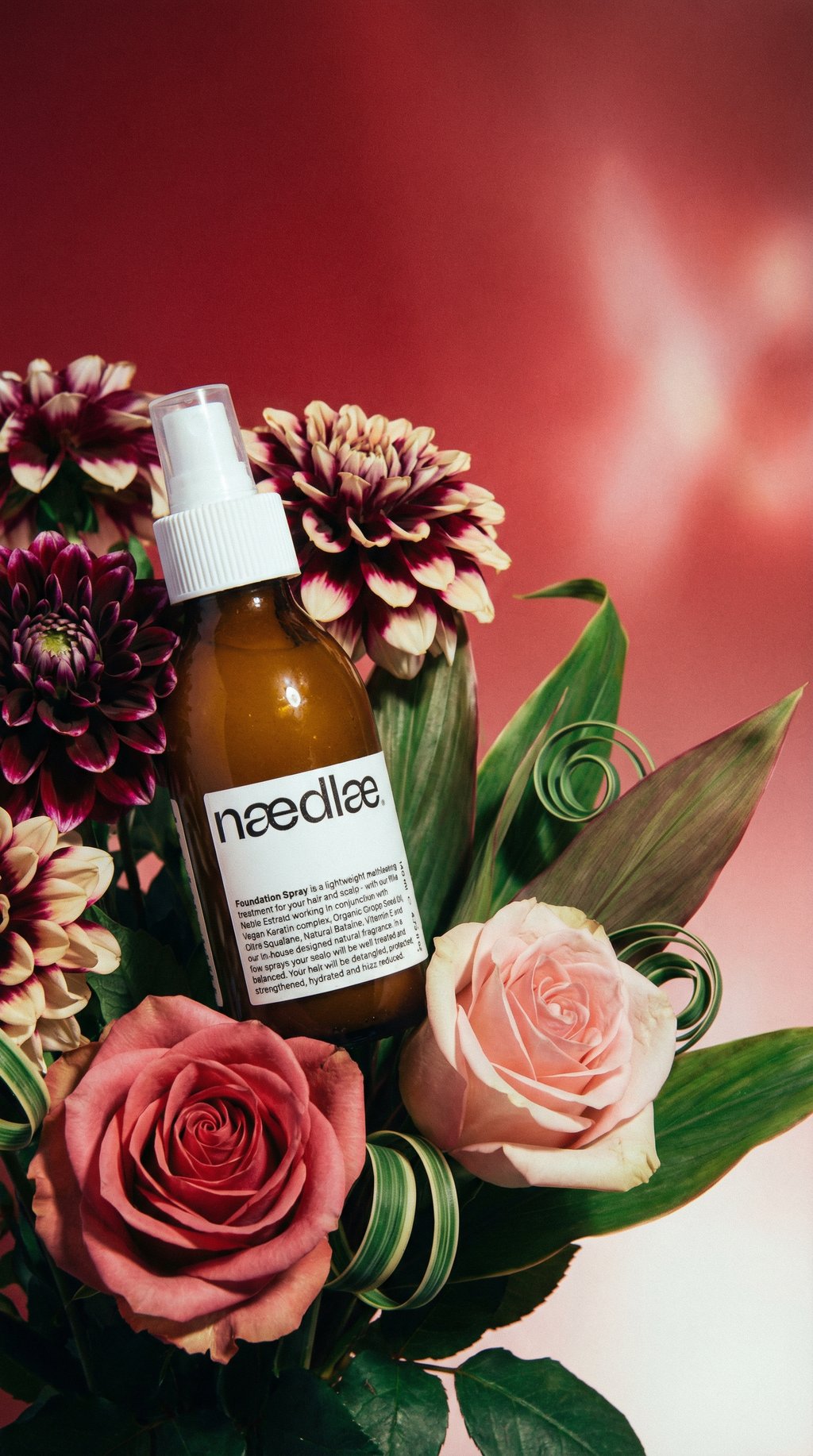 AI product shot of Foundation Spray – Natural Leave In Conditioner Spray