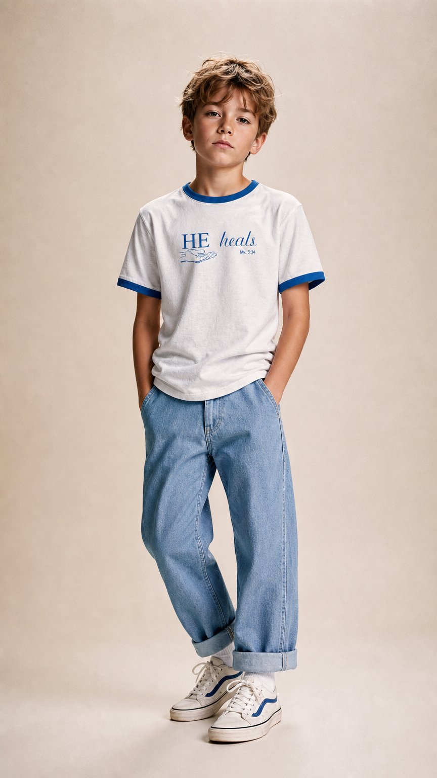 AI product shot of HE Heals Kids Ringer