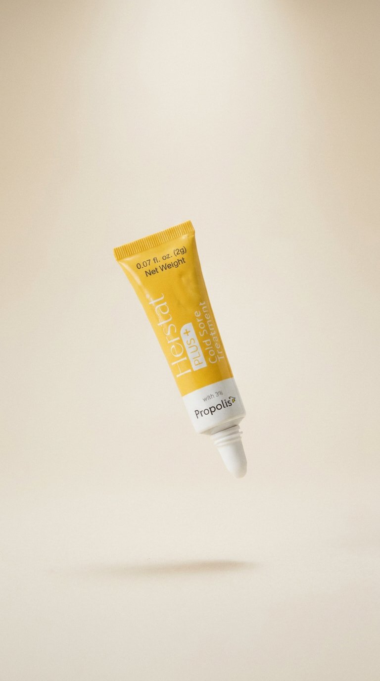 AI product shot of Plus+ Cold Sore Treatment
