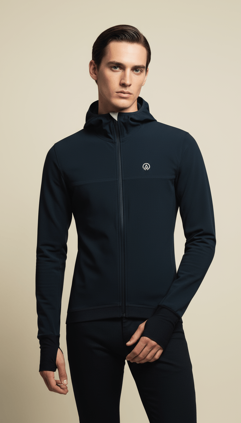 AI product shot of 3 Season Jacket - Navy