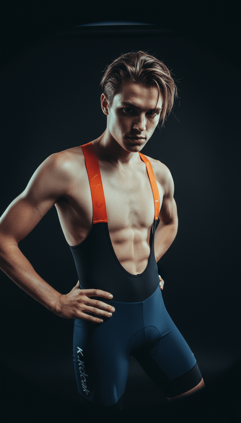 AI product shot of GRVL Bib Shorts - Navy