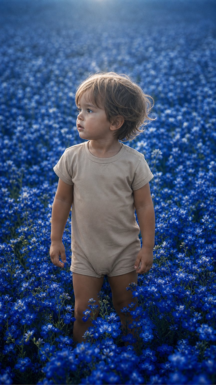 AI product shot of Straight SS Romper // Safari