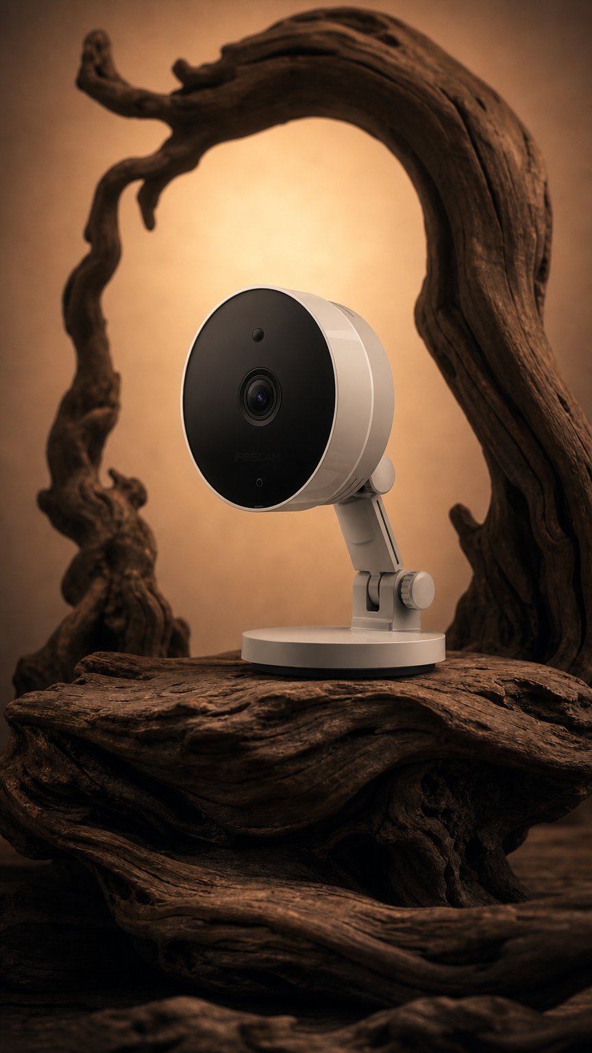 AI product shot of Remootio-compatible indoor camera