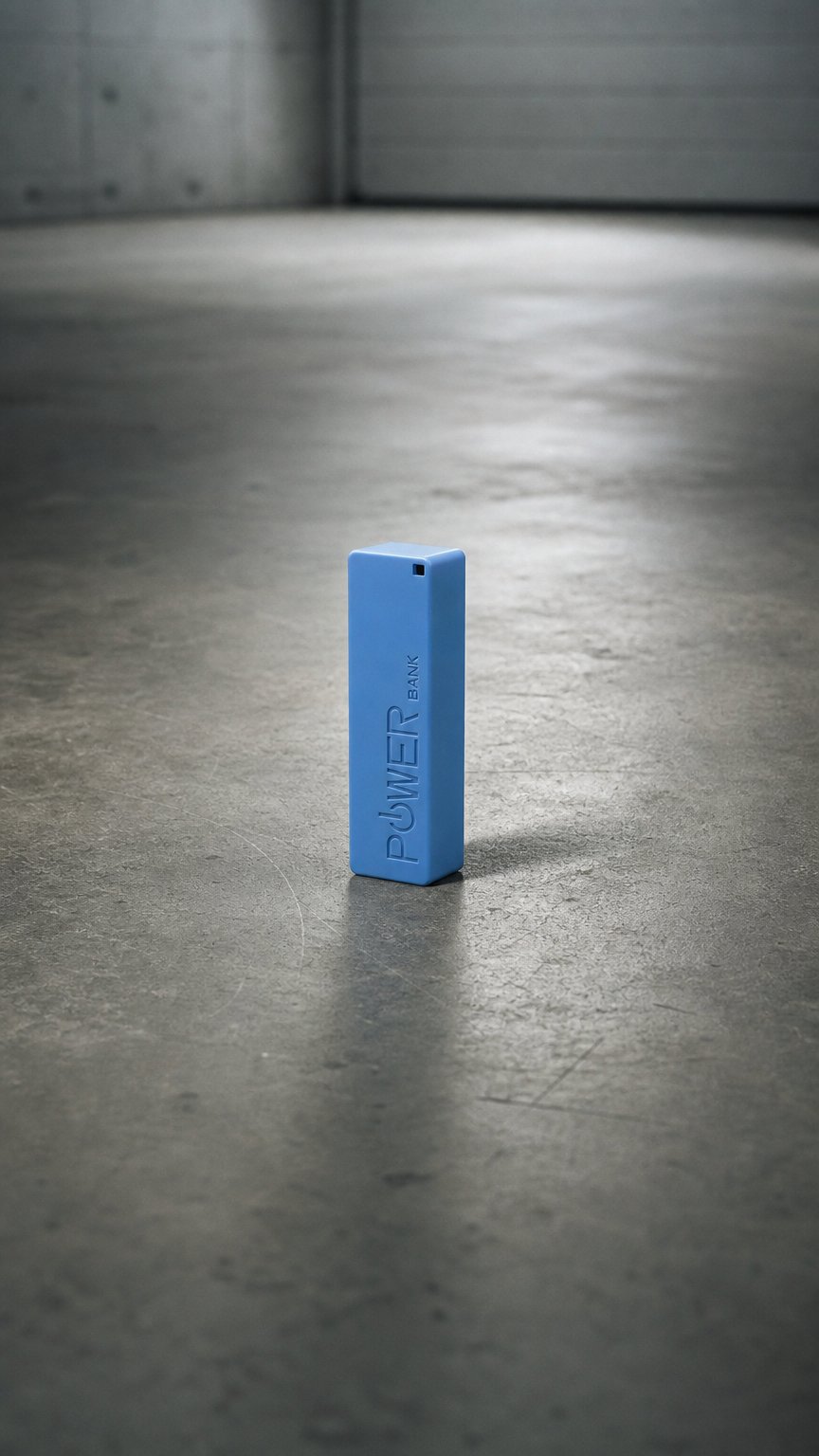 AI product shot of Mini premium Power Bank 2600mAh