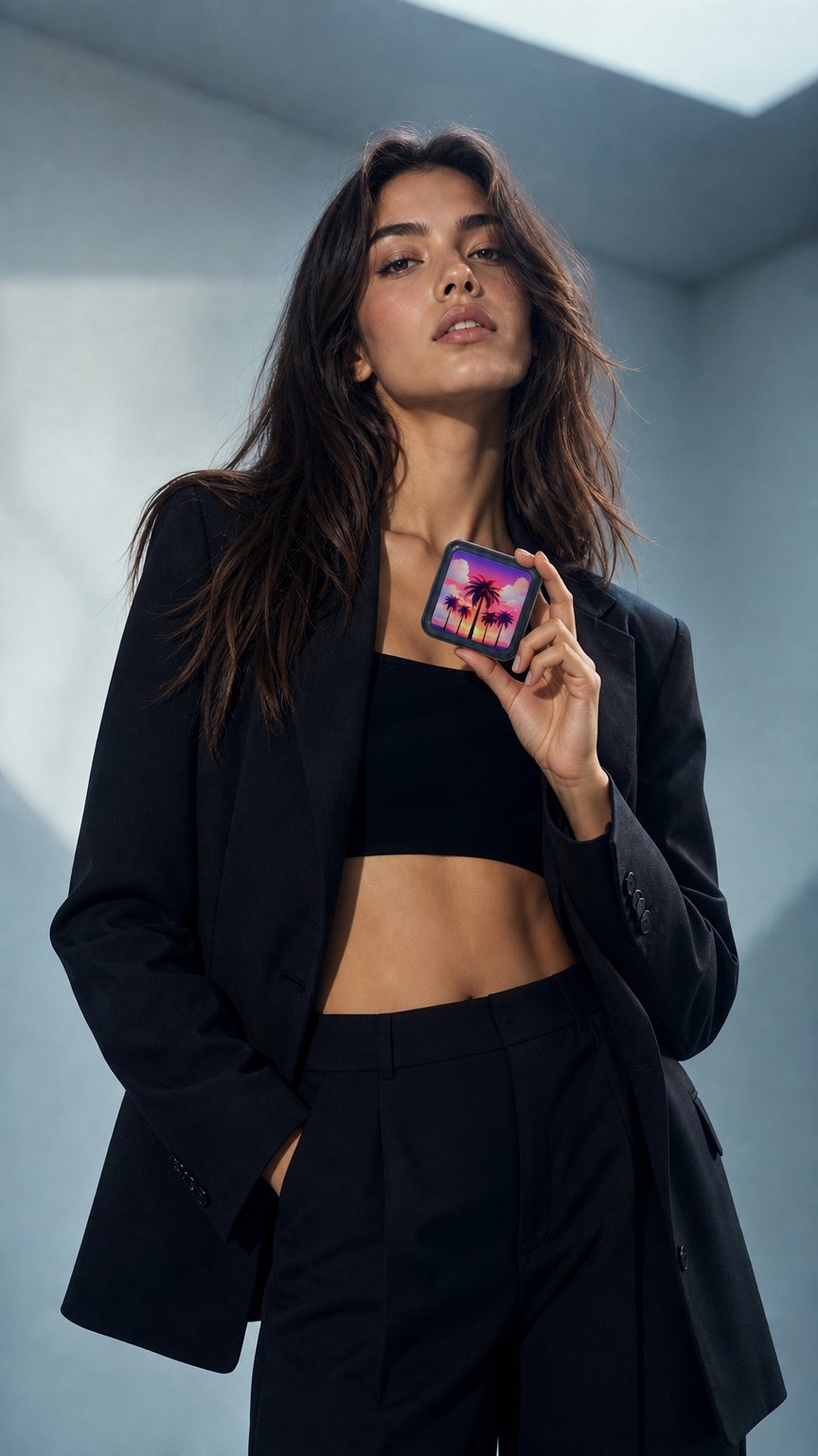 AI product shot of Palm Sunset Pill Box