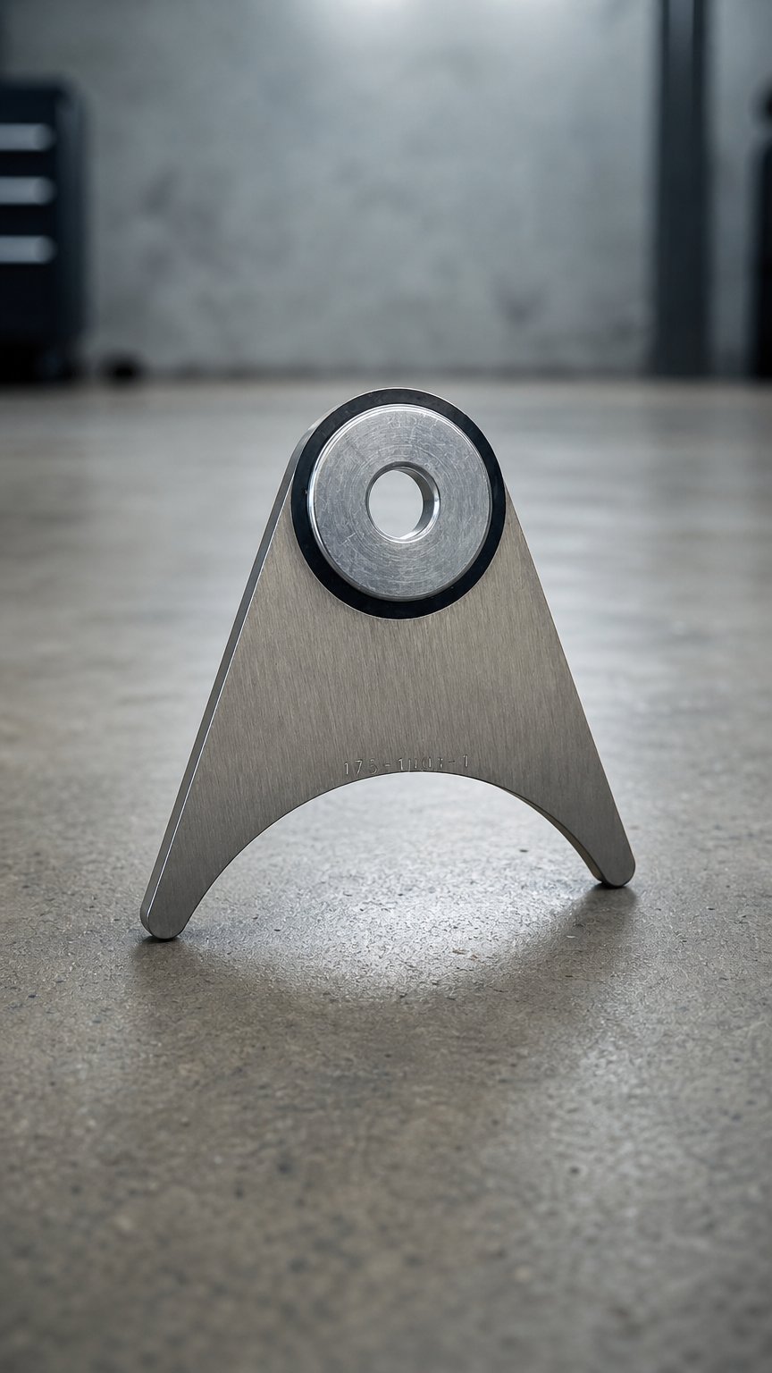 AI product shot of Stainless Steel Exhaust Hanger 1.25 x 2.5