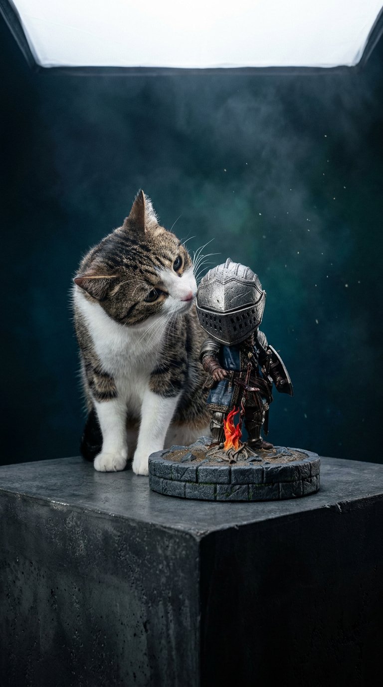 AI product shot of First 4 Figures Dark Souls SD Oscar Knight of Astora