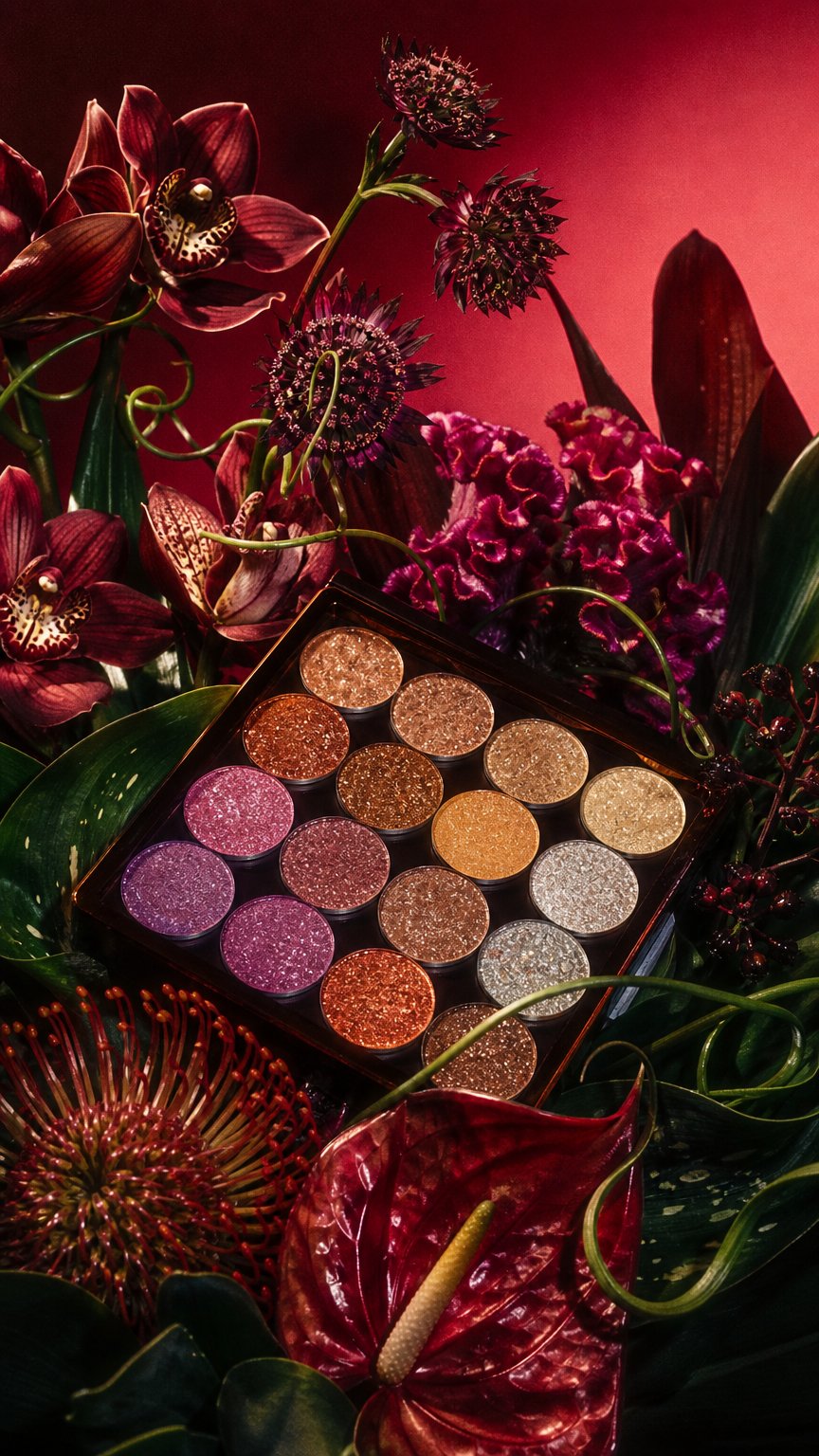 AI product shot of Balm Shimmer Eyeshadows
