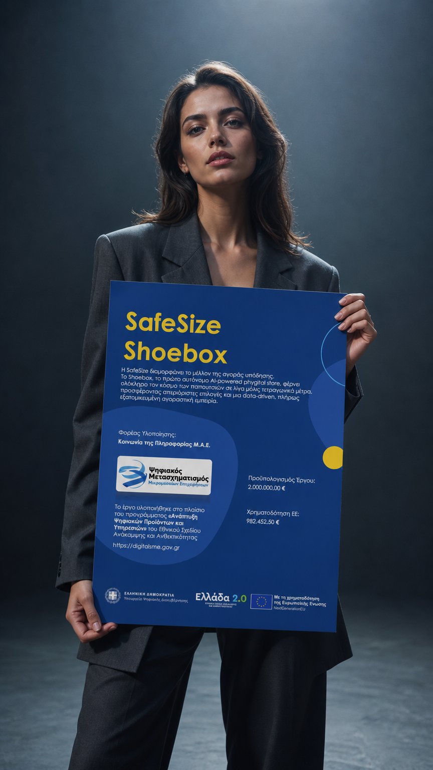 AI product shot of SafeSize Shoebox