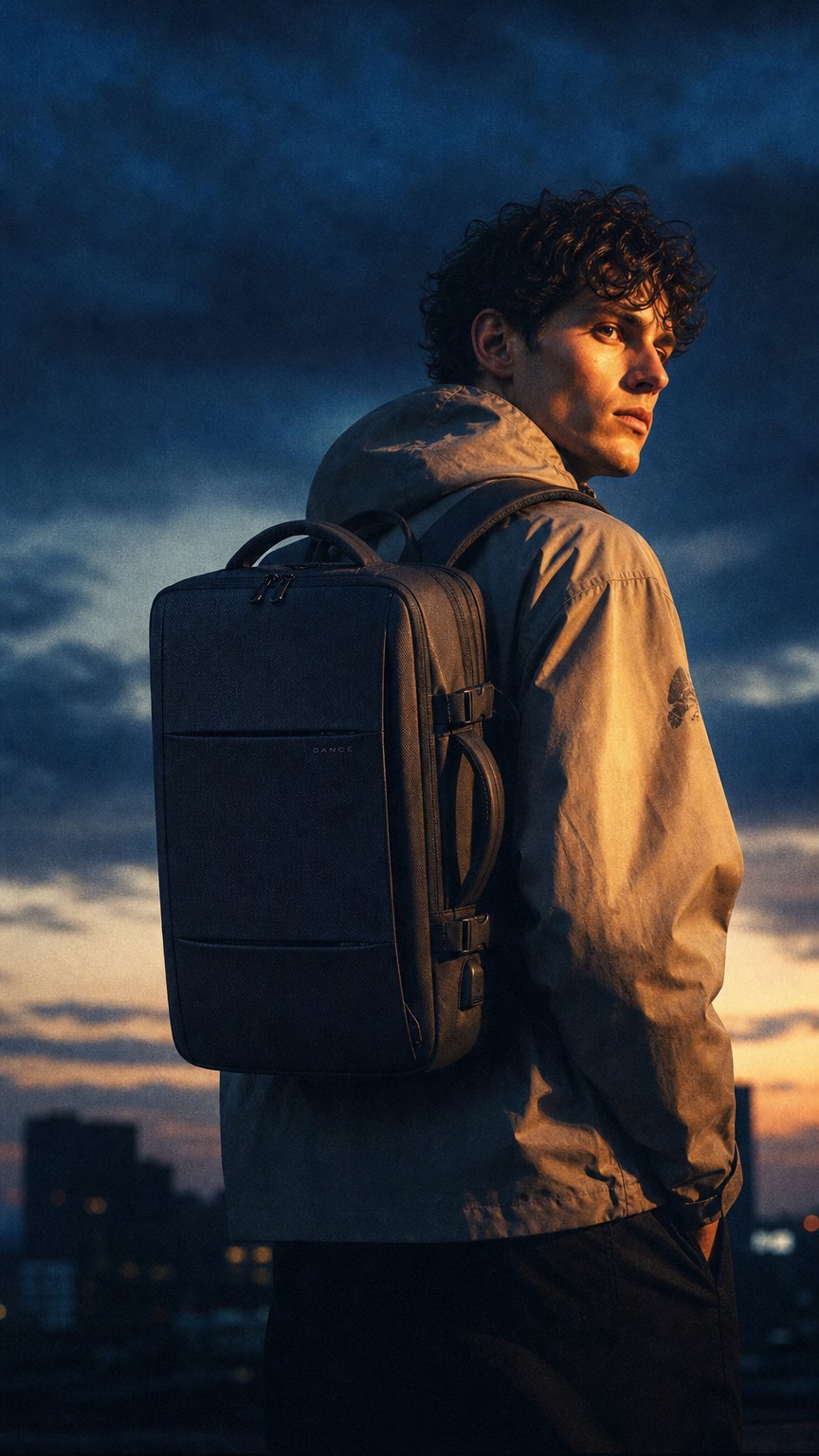AI product shot of Business Casual Backpack