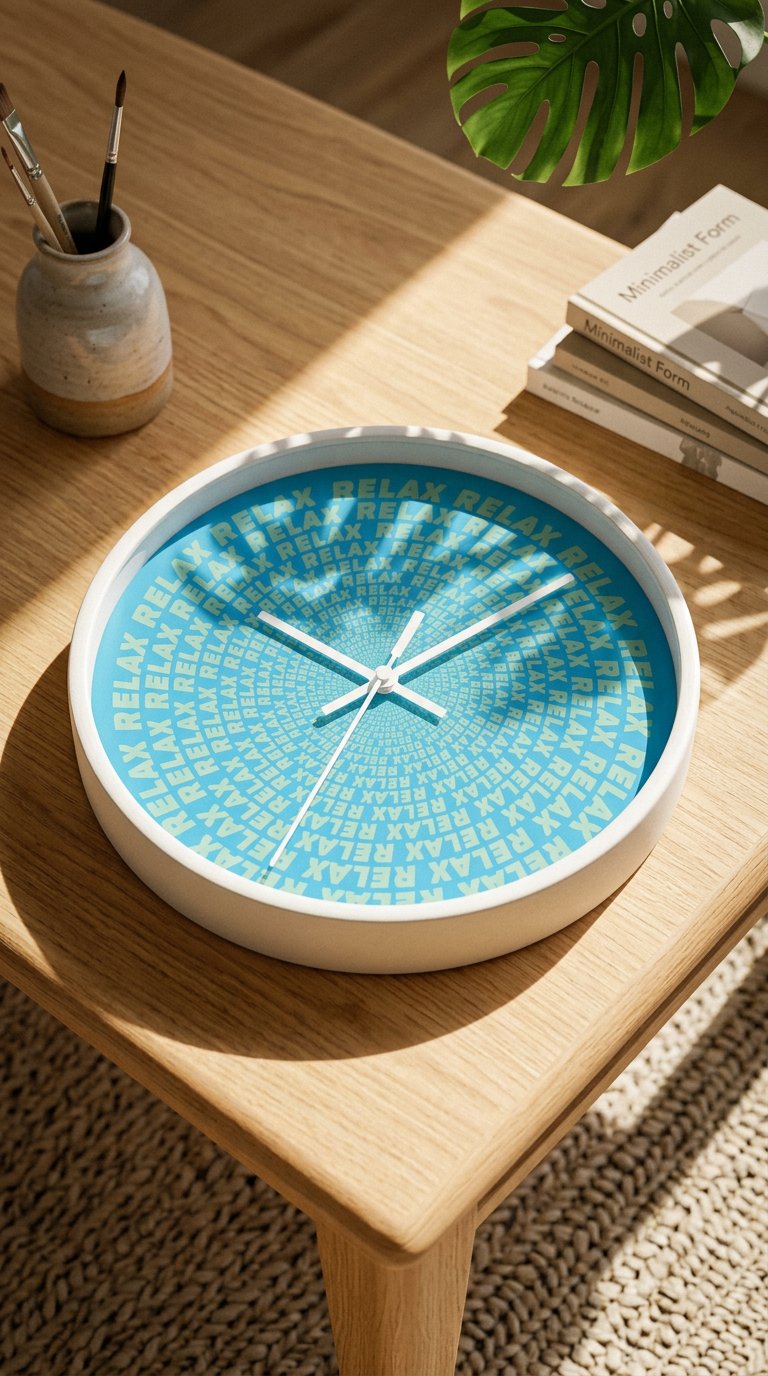 AI product shot of Rolax 10" Wall Clock