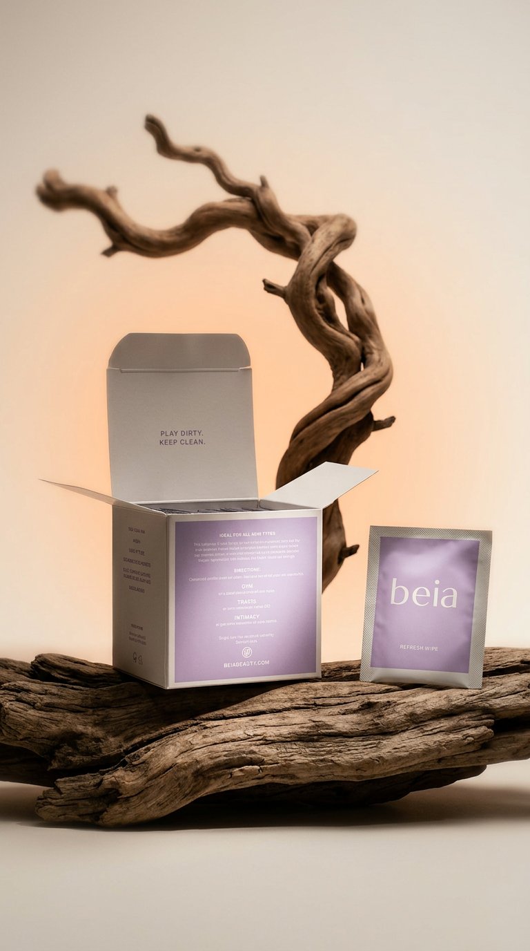 AI product shot of Refresh Wipes