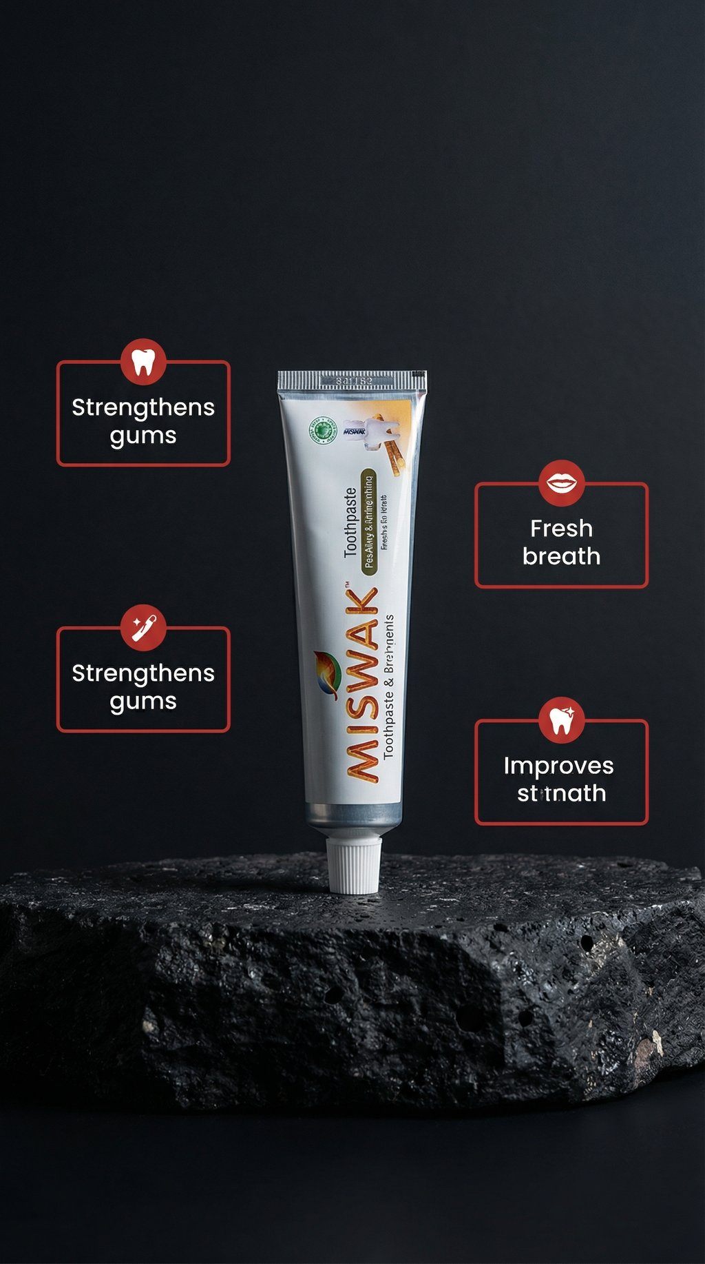 AI product shot of Dentifrice Actifs Blancheur - Certifié Bio