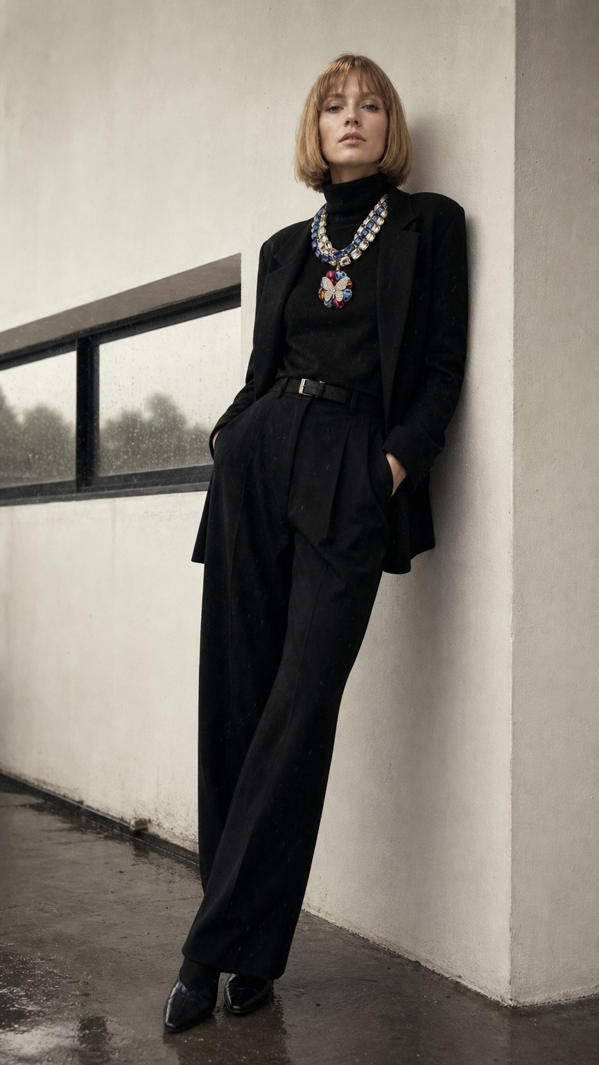 AI product shot of Gucci Butterfly Vintage Silk Necklace