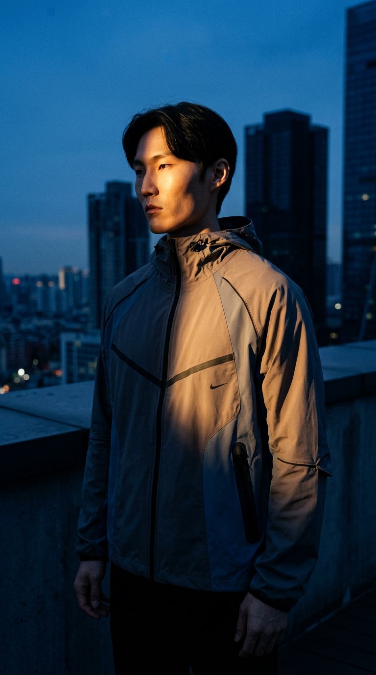 AI product shot of Nike Tech Woven Pro Full-Zip Jacket