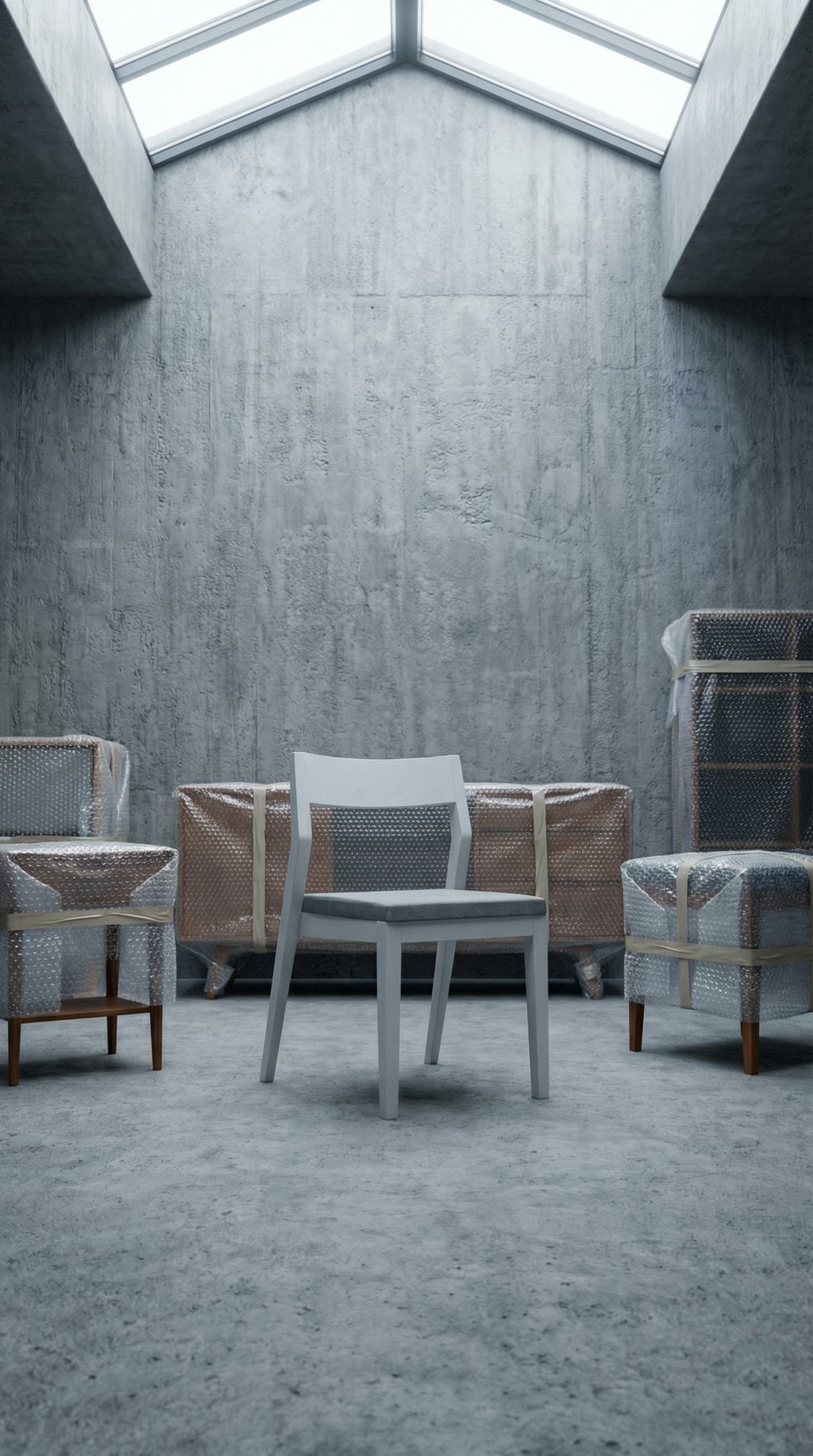 AI product shot of Solid Wood Upholstered Dining Chair