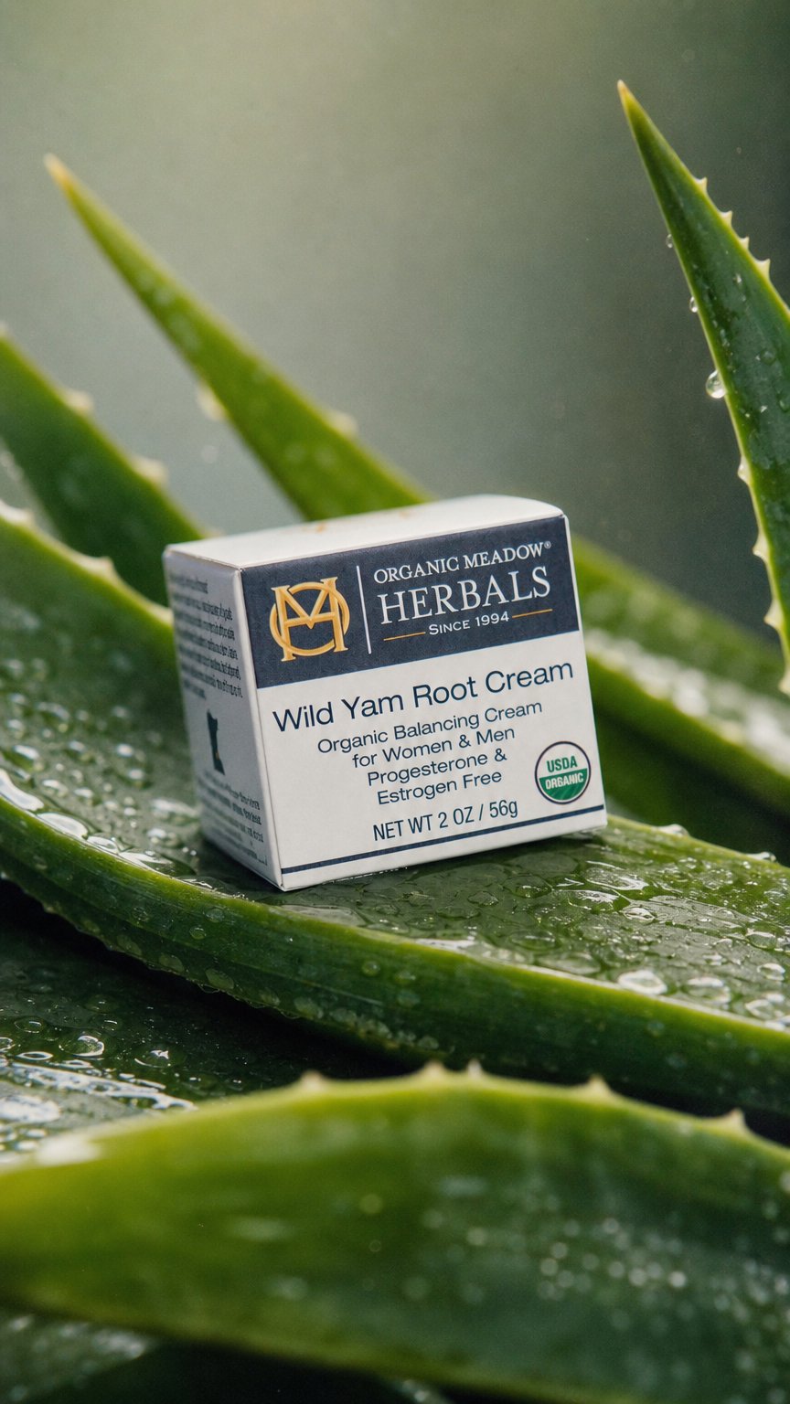 AI product shot of Wild Yam Root Cream & Belly Vulva Balm Bundle