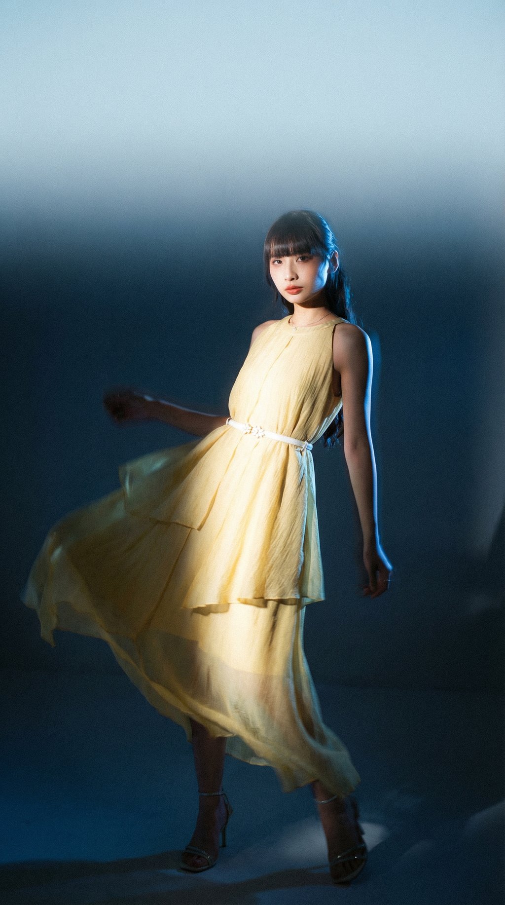 AI product shot of Vacation Tiered Flowy Dress AC935