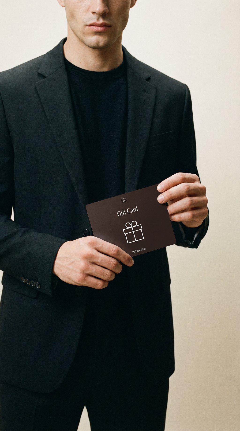 AI product shot of The Prepared Guy Gift Card